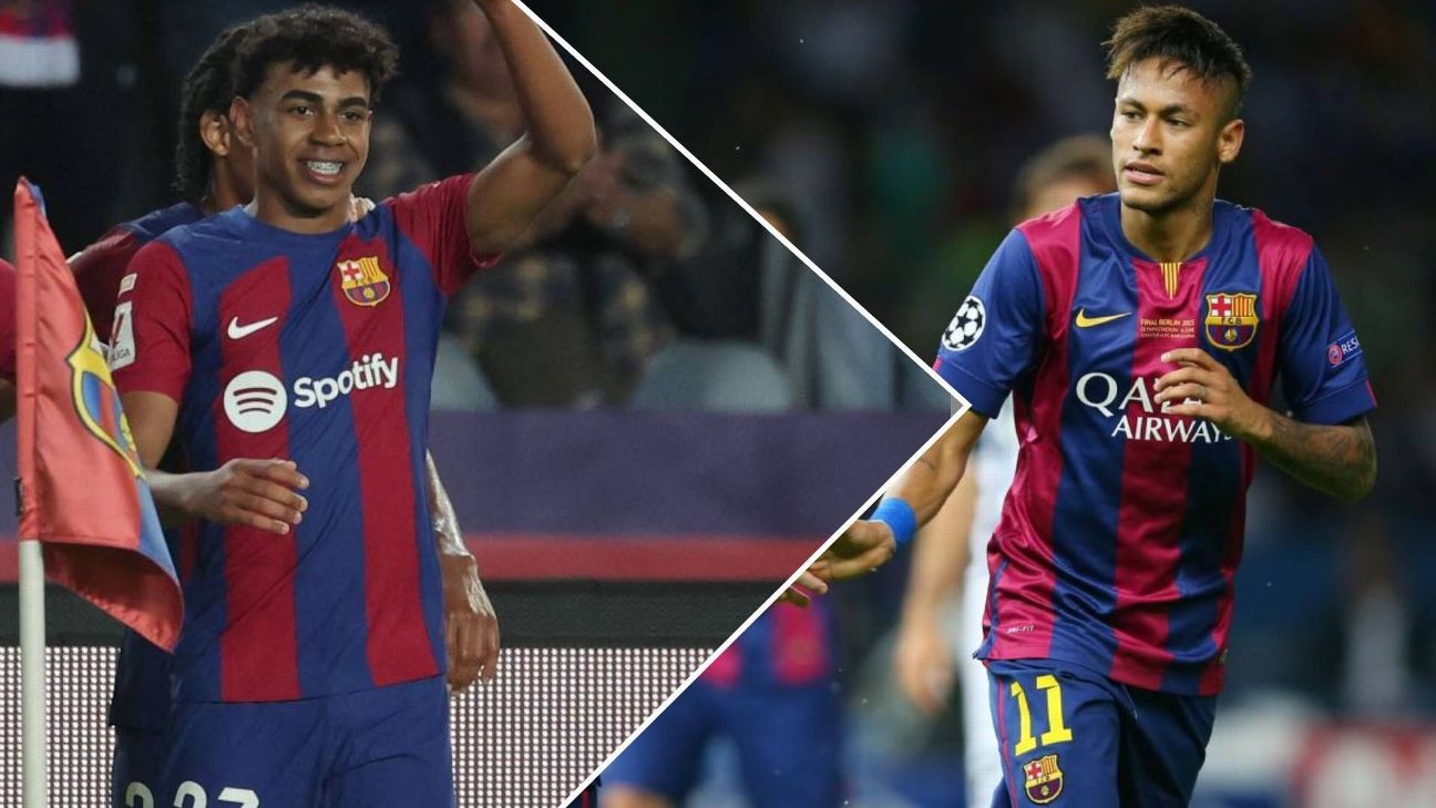 Barcelona persegue recorde da primeira temporada de Neymar na Europa