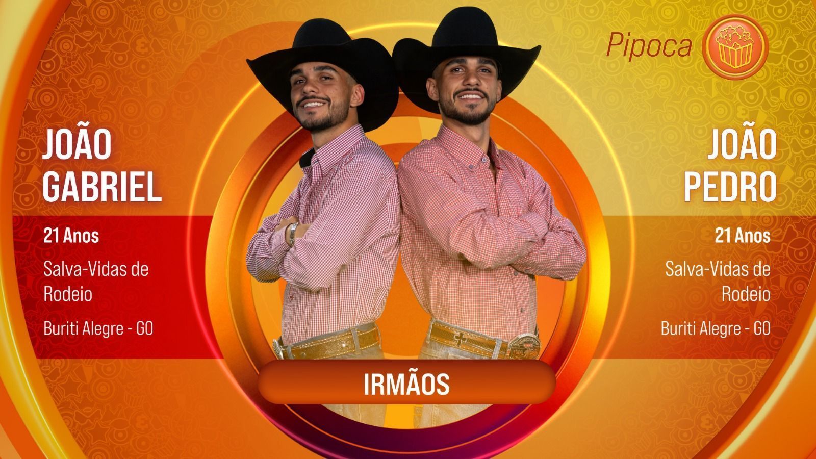 BBB25: João Gabriel e João Pedro, irmãos gêmeos, são anunciados no Pipoca