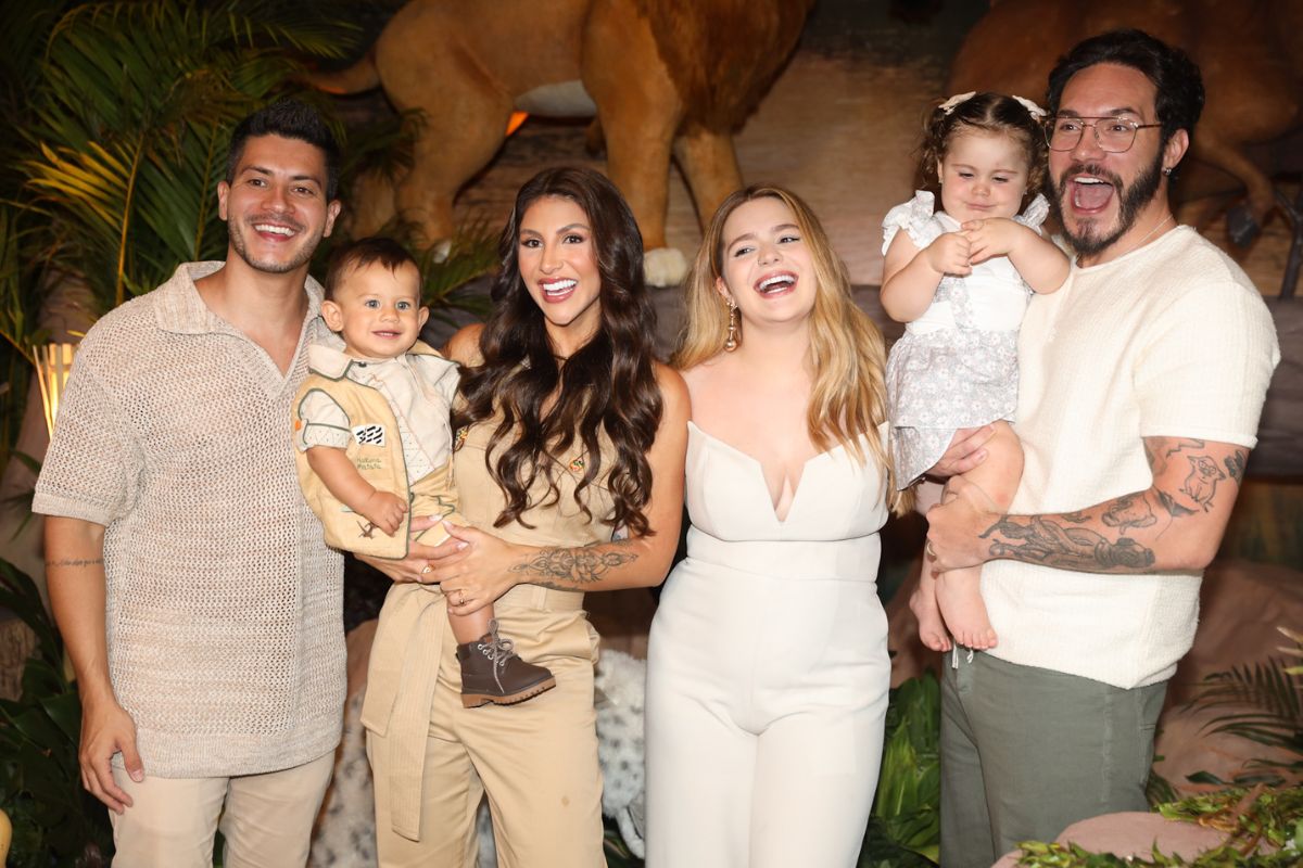 Arthur Aguiar celebra aniversário do filho com Viih Tube e Eliezer