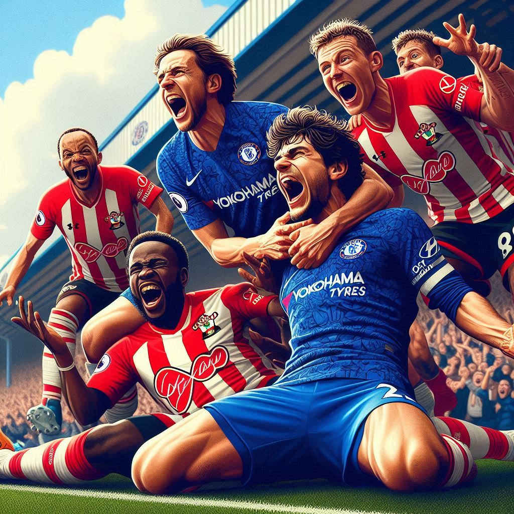 Chelsea goleia Southampton e sobe na tabela da Premier League