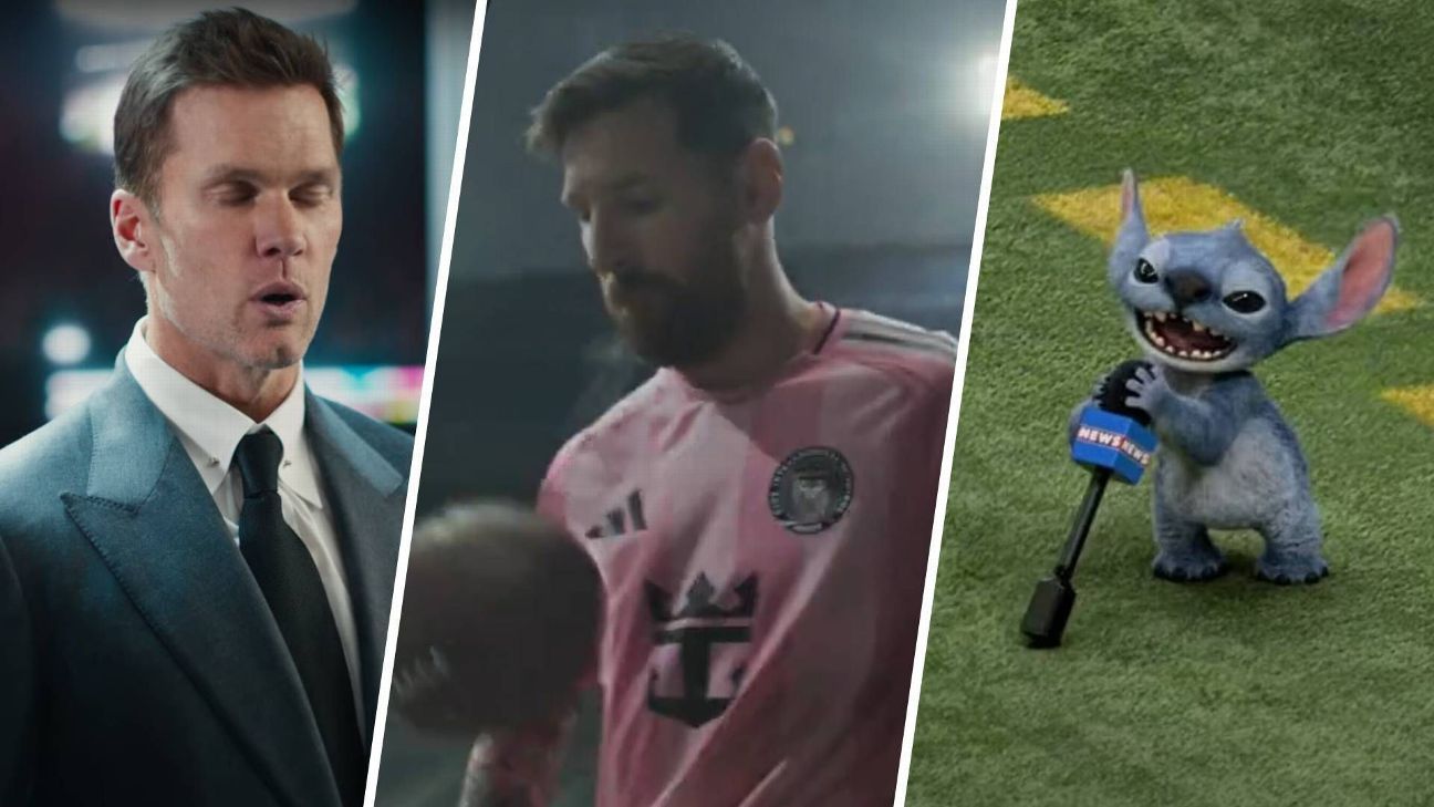 De Messi a Tom Brady: os comerciais milionários do Super Bowl LIX