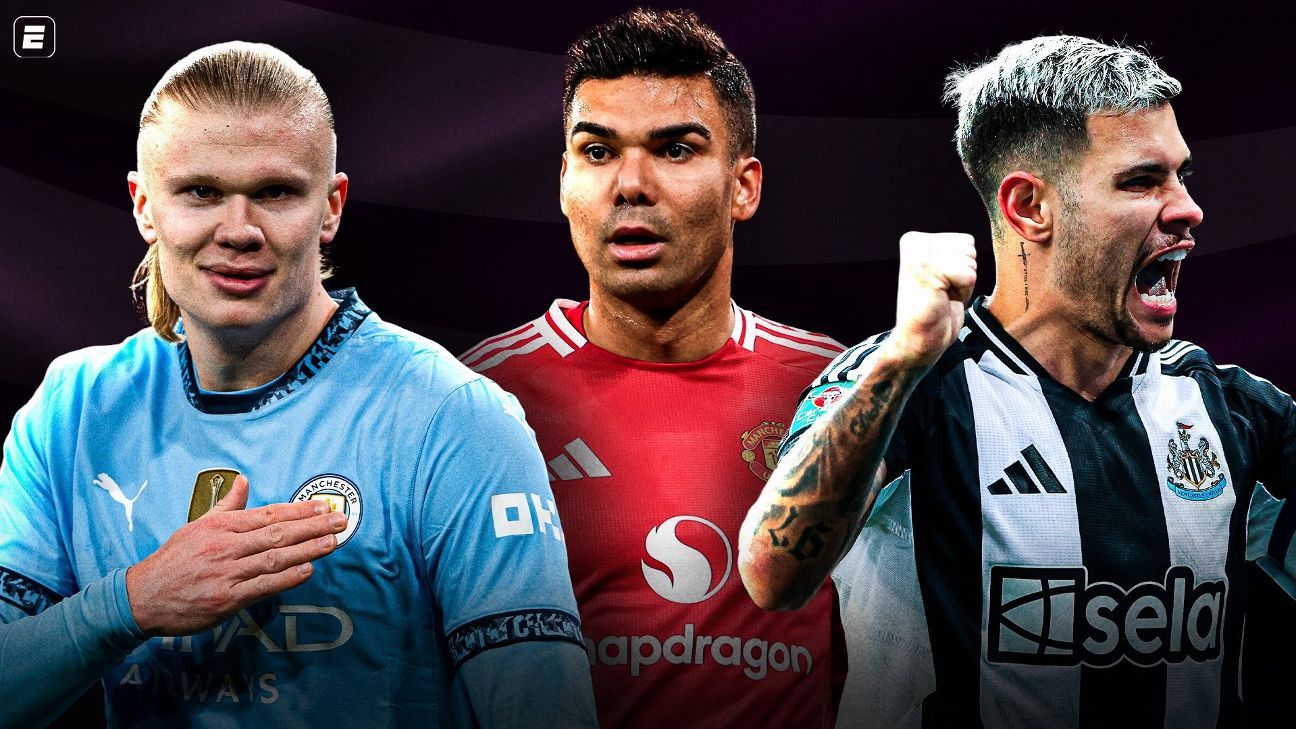 Haaland veloz, Casemiro lento: os melhores e piores da Premier League