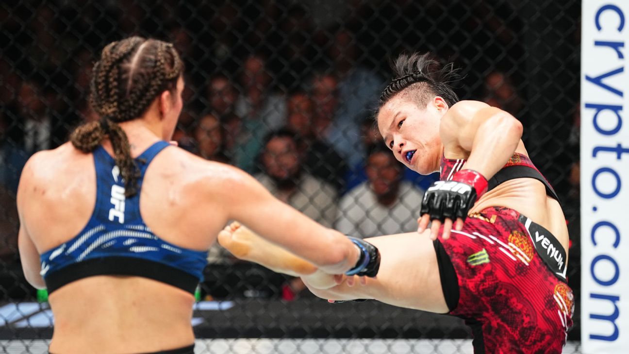 Zhang Weili dá ‘aula’ de MMA e mantém cinturão do UFC