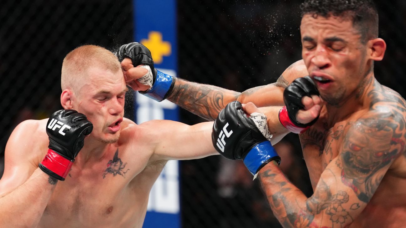 Carlos Prates quase consegue virada milagrosa, mas perde para Ian Garry no UFC Kansas