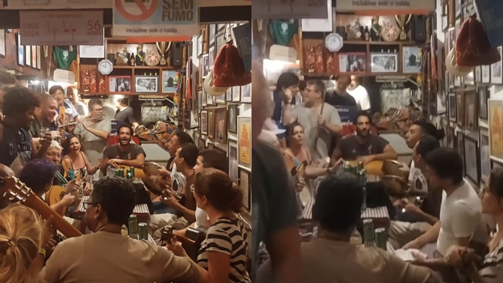 Humberto Carrão é flagrado tocando em samba do Rio de Janeiro; veja