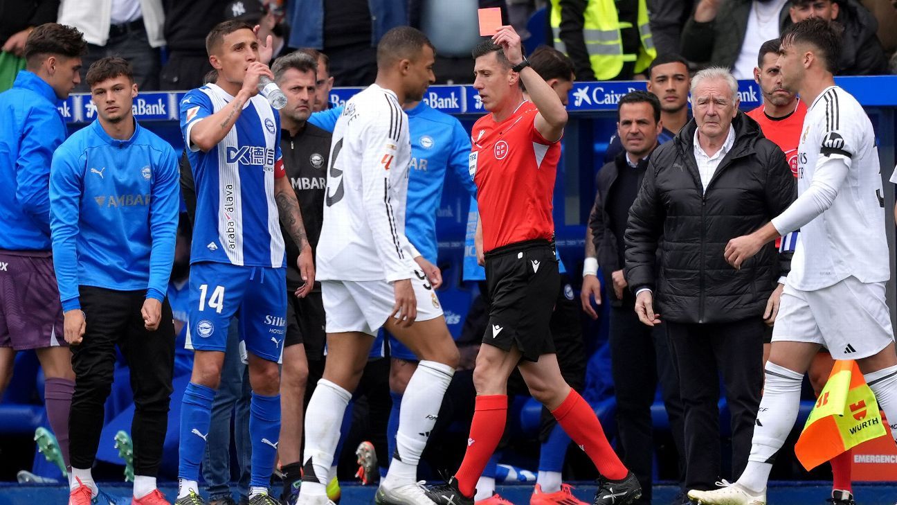 Jornais espanhóis detonam Mbappé por entrada violenta e expulsão