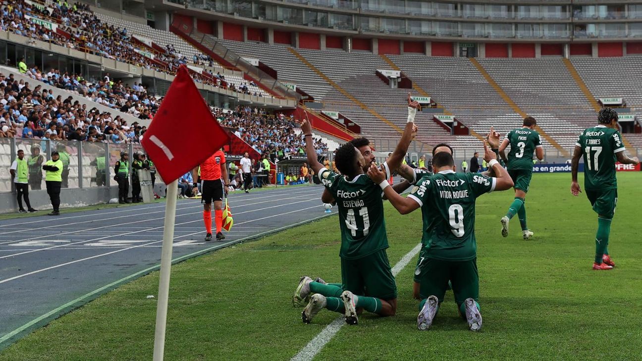 Libertadores: Ríos salva no fim, e Palmeiras vence Sporting Cristal em estreia