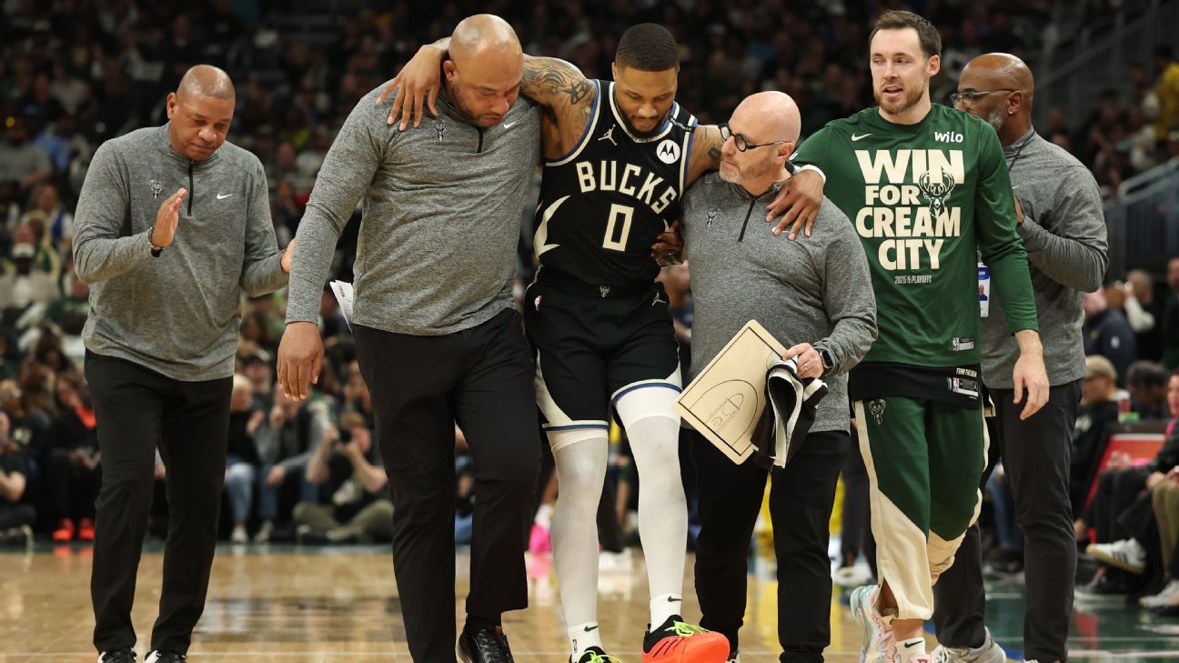 Lillard sofre lesão grave, Bucks perdem para os Pacers e ficam à beira da eliminação na NBA