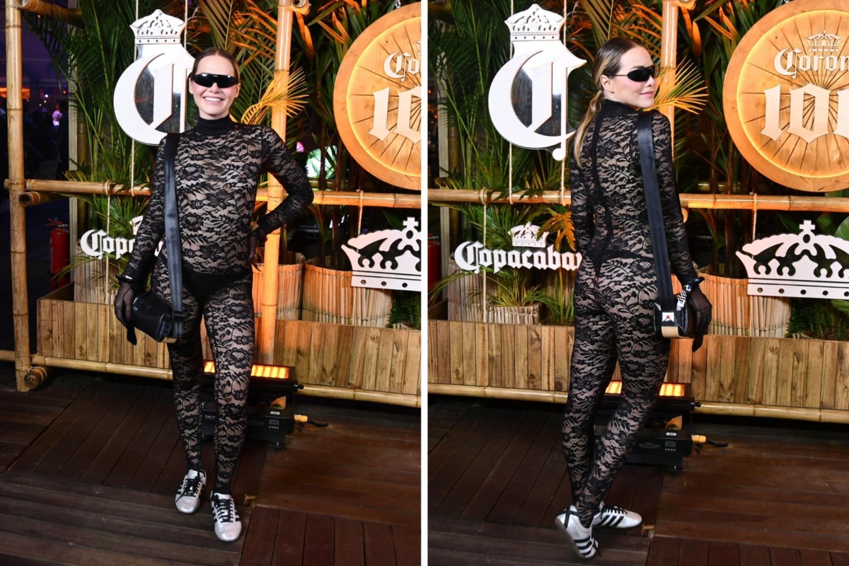 Letícia Colin investe em look ousado no show de Lady Gaga