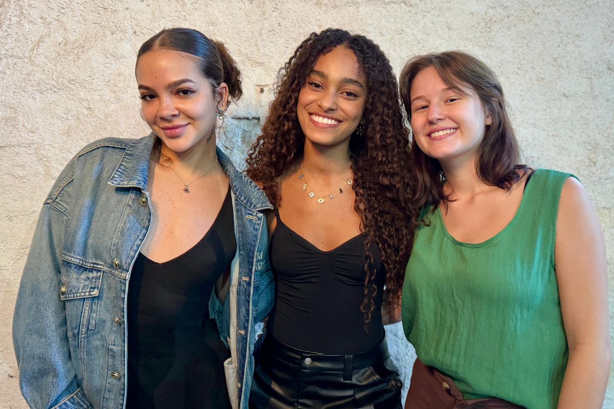Mel Maia, Leticia Braga e Lívia Silva iniciam a preparação para filme