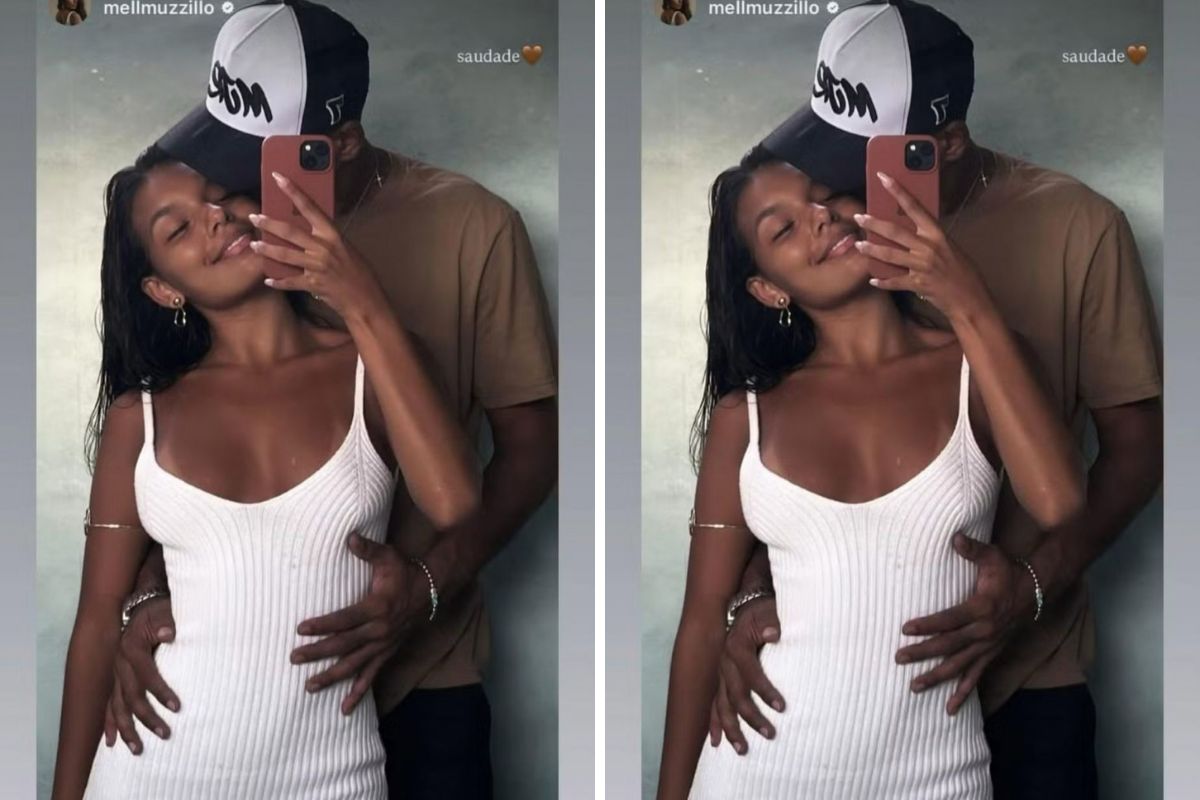 Mell Muzzillo e Marcello Melo Jr. surgem agarradinhos na web