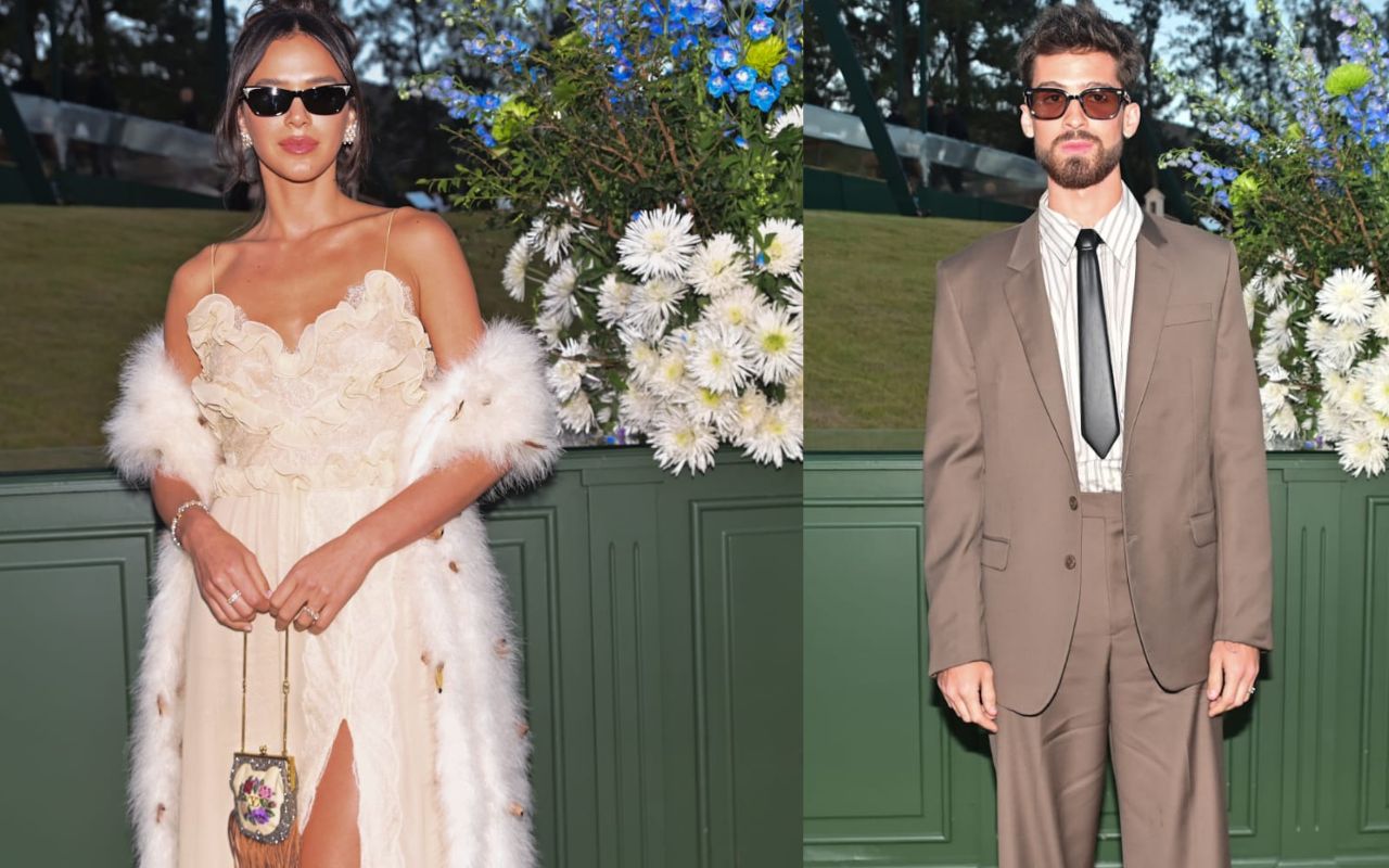 Bruna Marquezine e João Guilherme chegam juntos em casamento