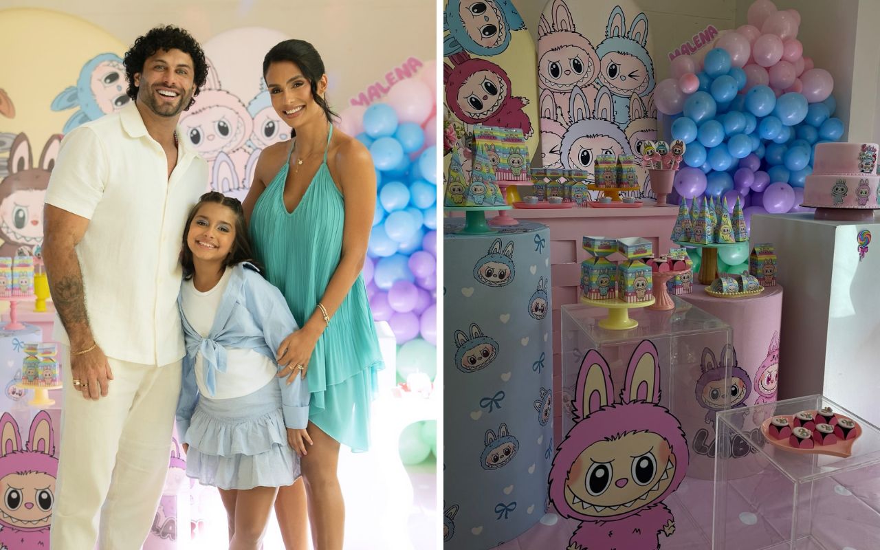 Jesus Luz comemora 9 anos da filha com tema Labubu