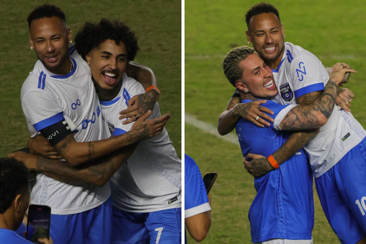 Neymar reúne famosos para jogo beneficente na Vila Belmiro