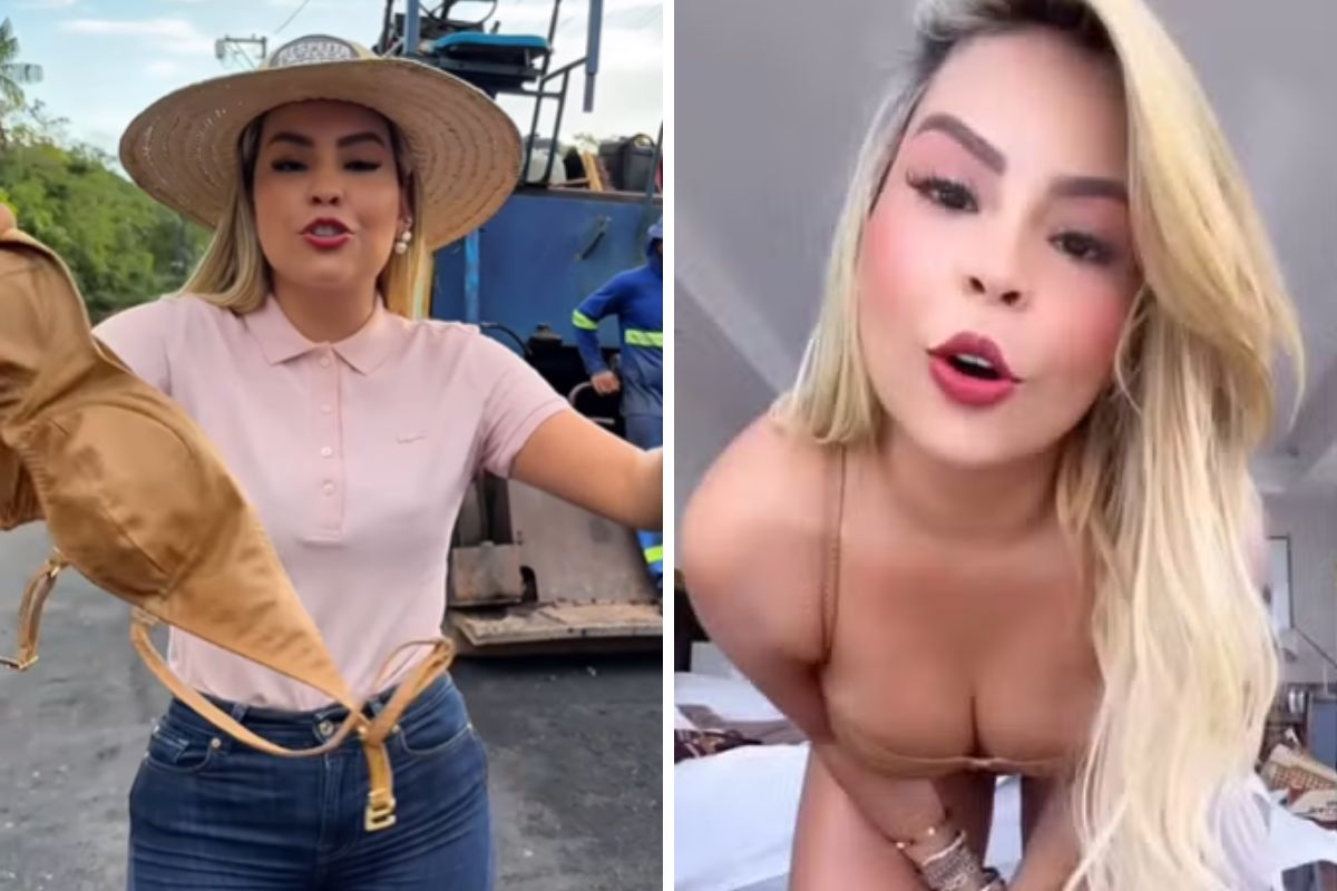 Prefeita de Marituba grava vídeo em obra após polêmica com biquíni