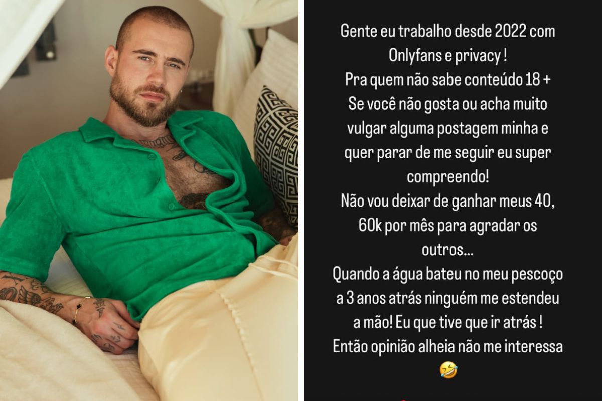 Yuri Bonotto rebate críticas e justifica renda de até R$ 60 mil por mês