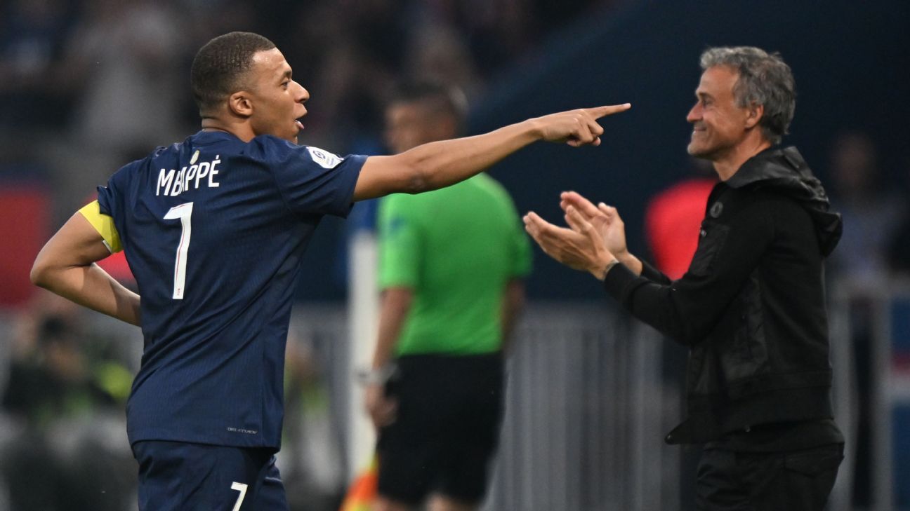 Luis Enrique se irrita com perguntas sobre Mbappé: ‘Não falo do passado’
