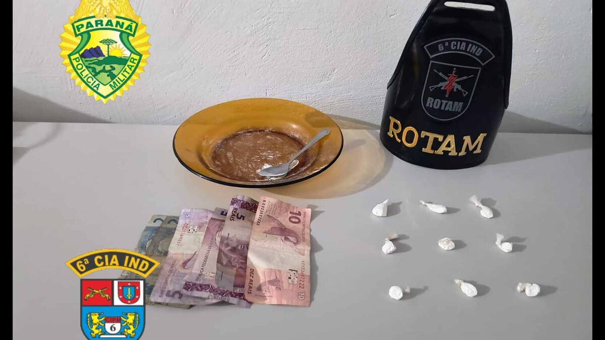 PM prende três e apreende menor suspeitos de tráfico em Lunardelli