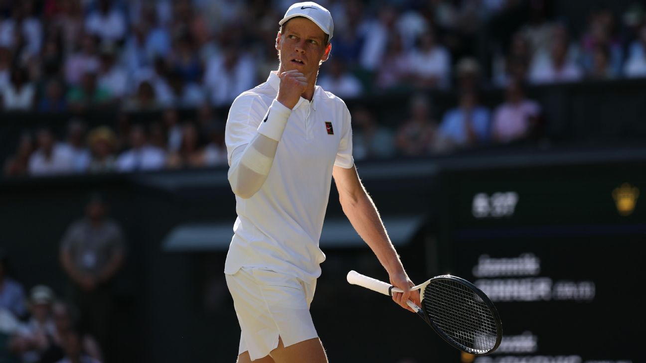Sinner atropela Djokovic e fará final de Wimbledon contra Alcaraz