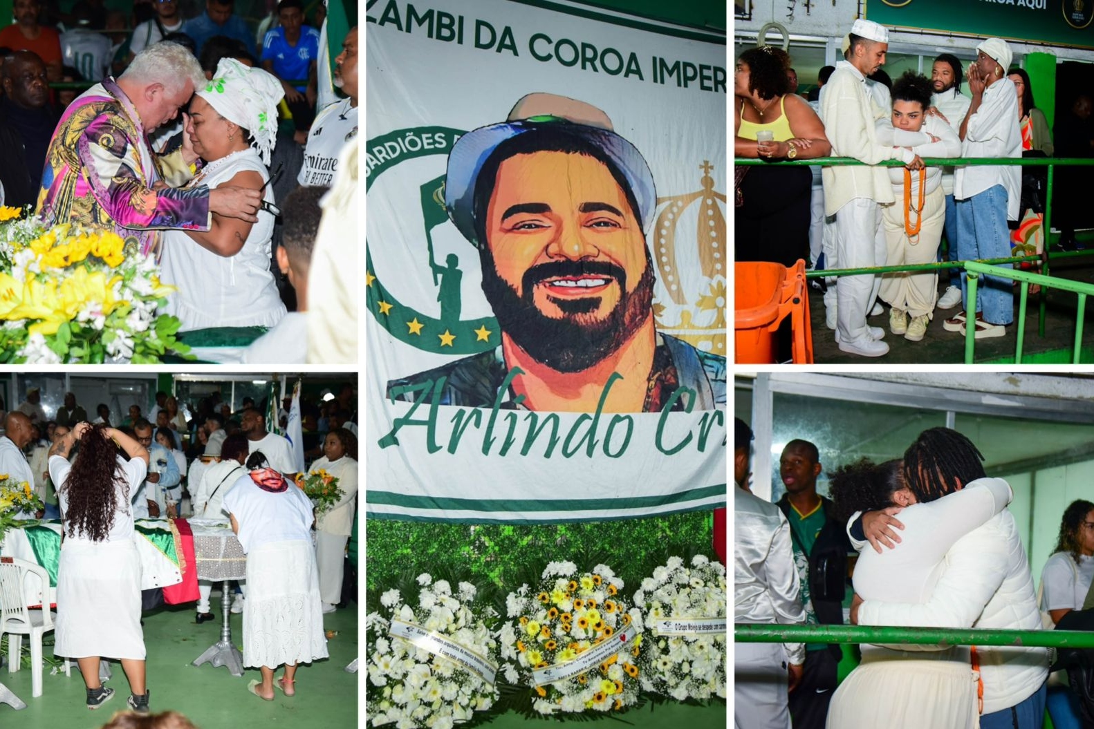 Comoção e samba dominam velório de Arlindo Cruz