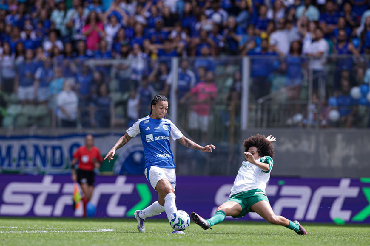 Cruzeiro perde, mas leva a melhor no agregado e elimina Palmeiras no Brasileirão Feminino