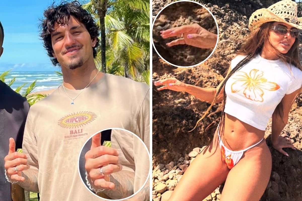 Gabriel Medina e Isabella Arantes surgem de anel e aumentam rumores