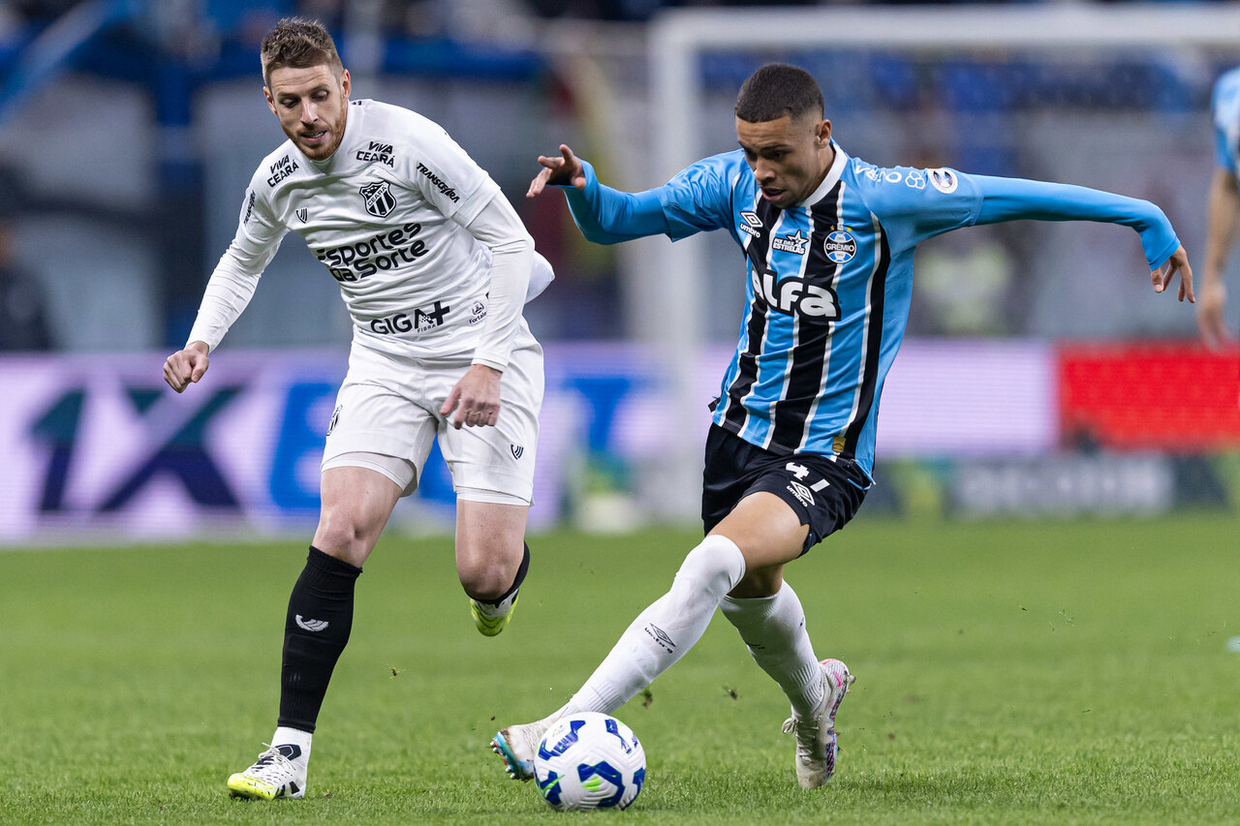 Sem empolgar, Grêmio e Ceará não saem do zero pelo Brasileirão