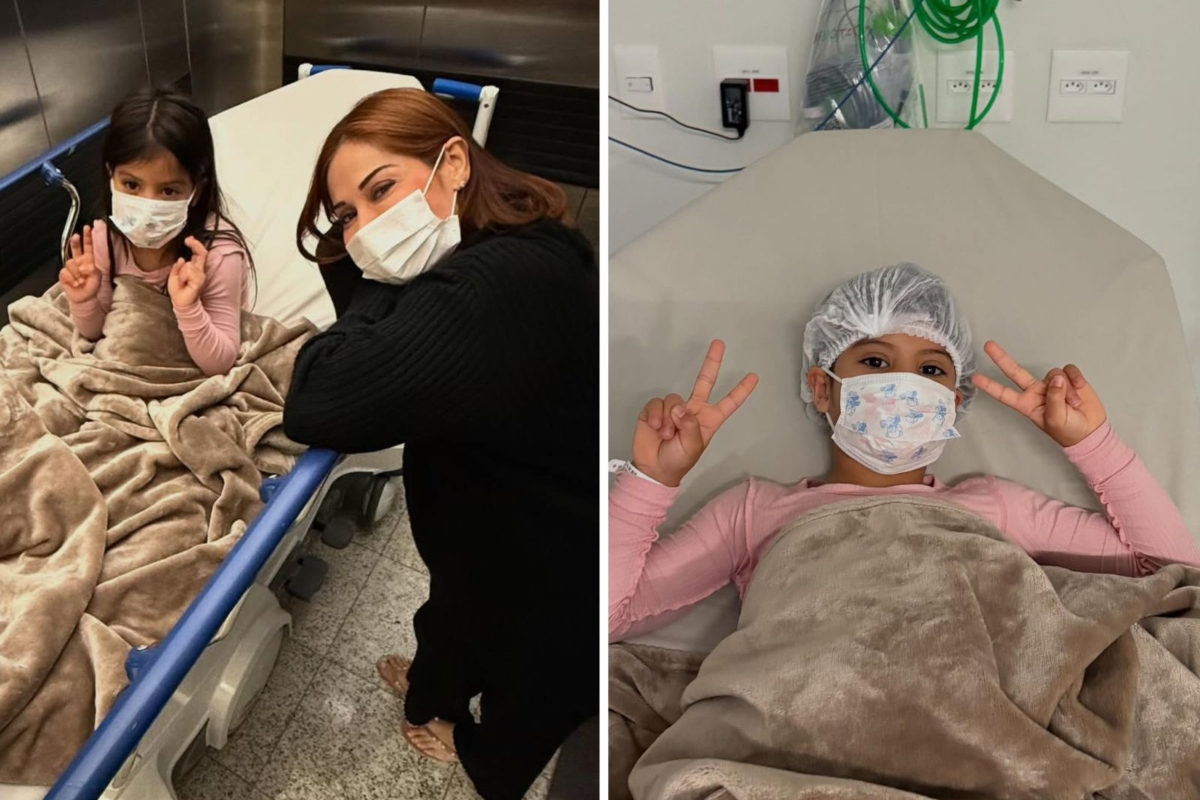 Sophia, filha de Maura Cardi e Arthur Aguiar, é internada