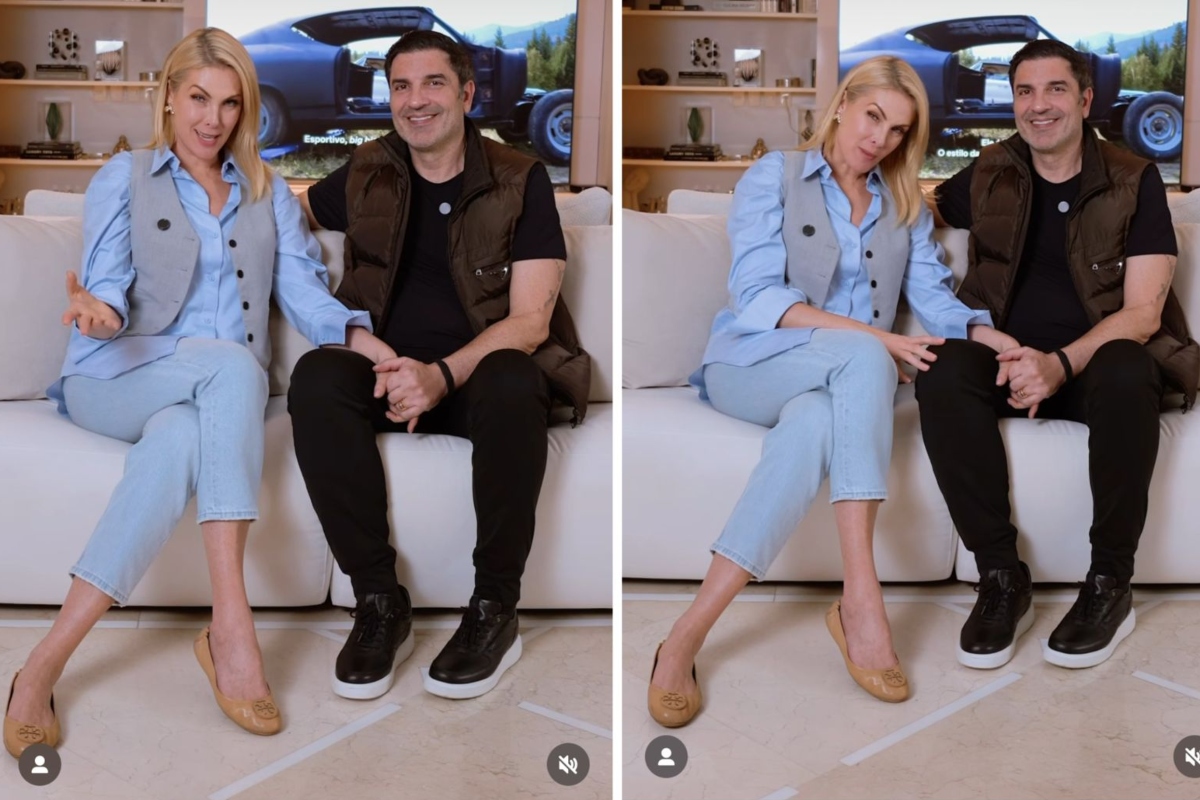 Ana Hickmann e Edu Guedes exibem a cobertura duplex em SP