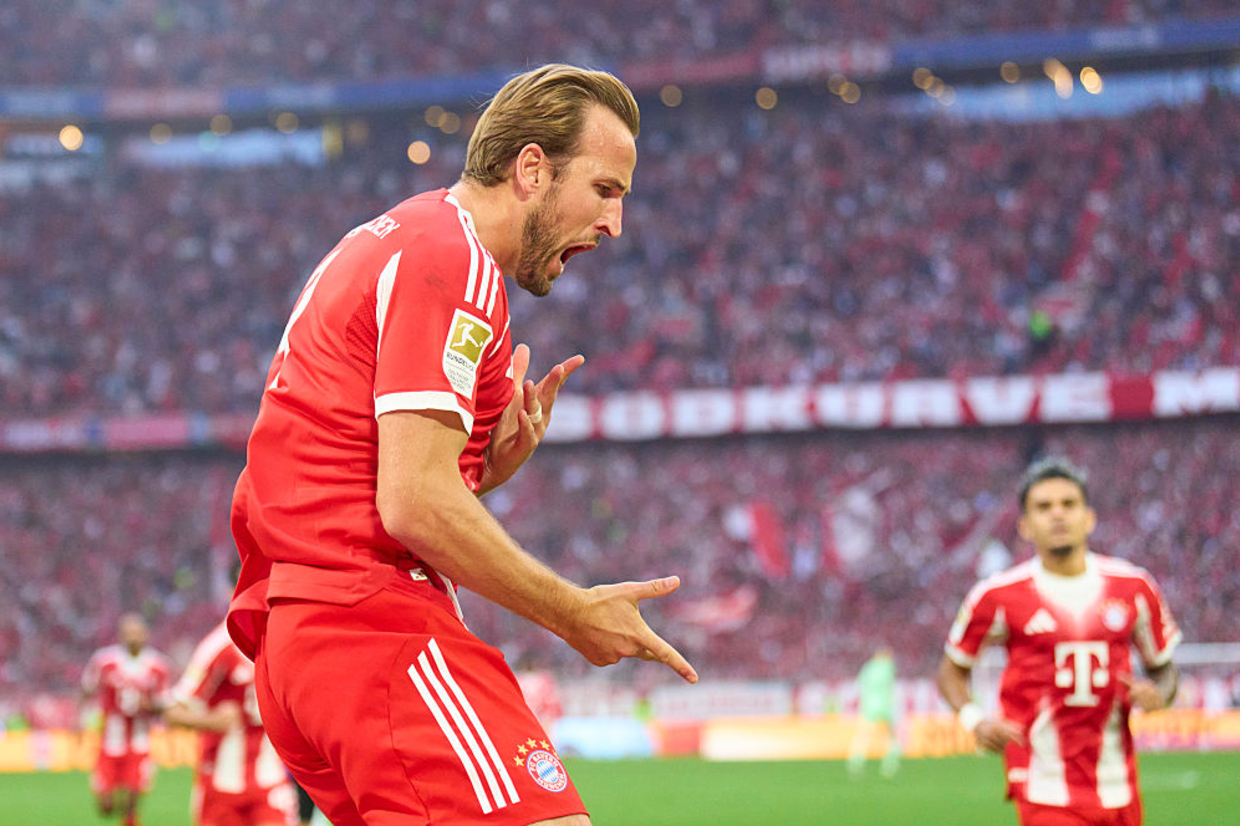 Bayern de Munique atropela o Hamburgo com mais dois de Kane