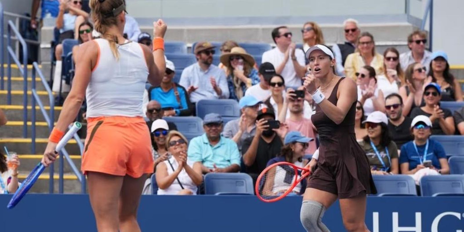 Dupla de Luisa Stefani vence 3ª seguida e vai às quartas do US Open