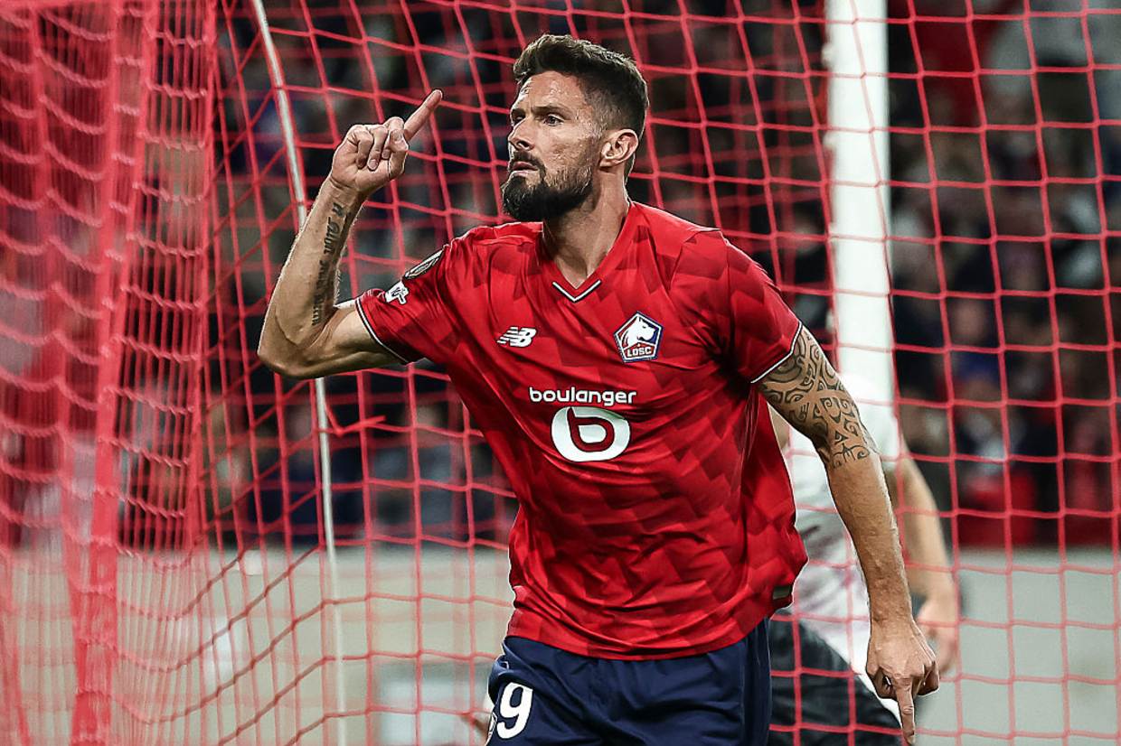 Giroud garante vitória do Lille e se torna terceiro mais velho a marcar na Liga Europa