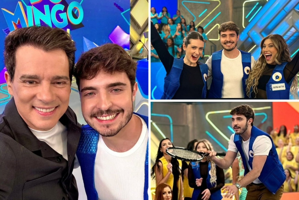 João Augusto e filhos de famosos surpreendem Celso Portiolli