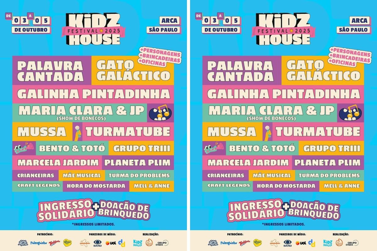 Kidzhouse Festival lança ingresso solidário