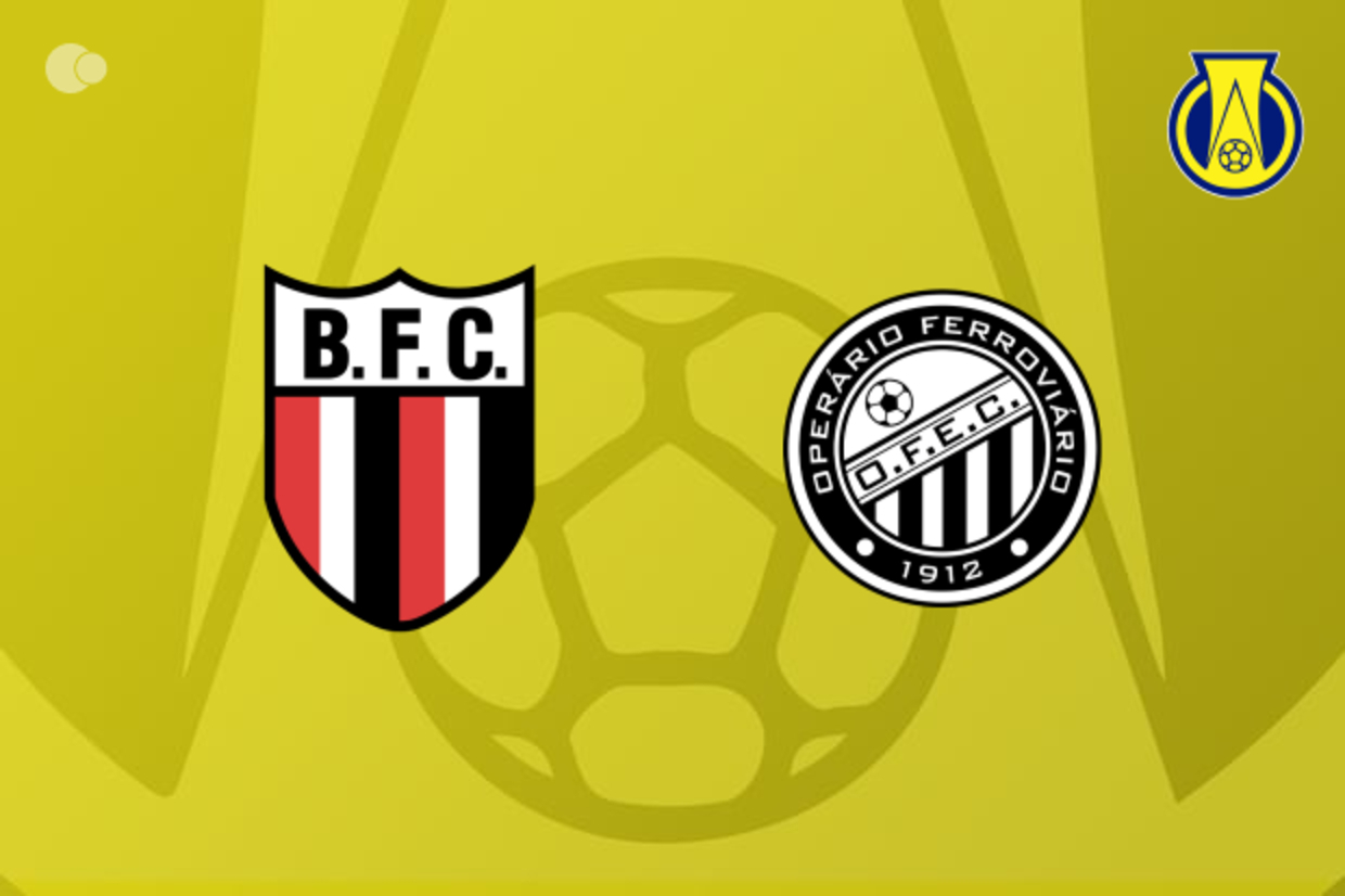 Operário começa inspirado fora de casa, mas Botafogo se recupera e arranca empate