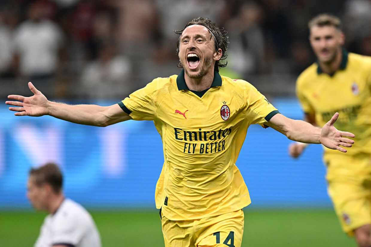 Quarentão Modric garante vitória ao Milan sobre o Bologna