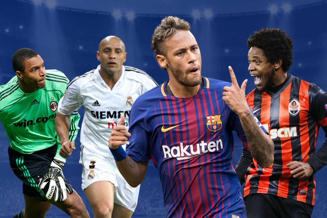 quais são os recordistas brasileiros na Champions?