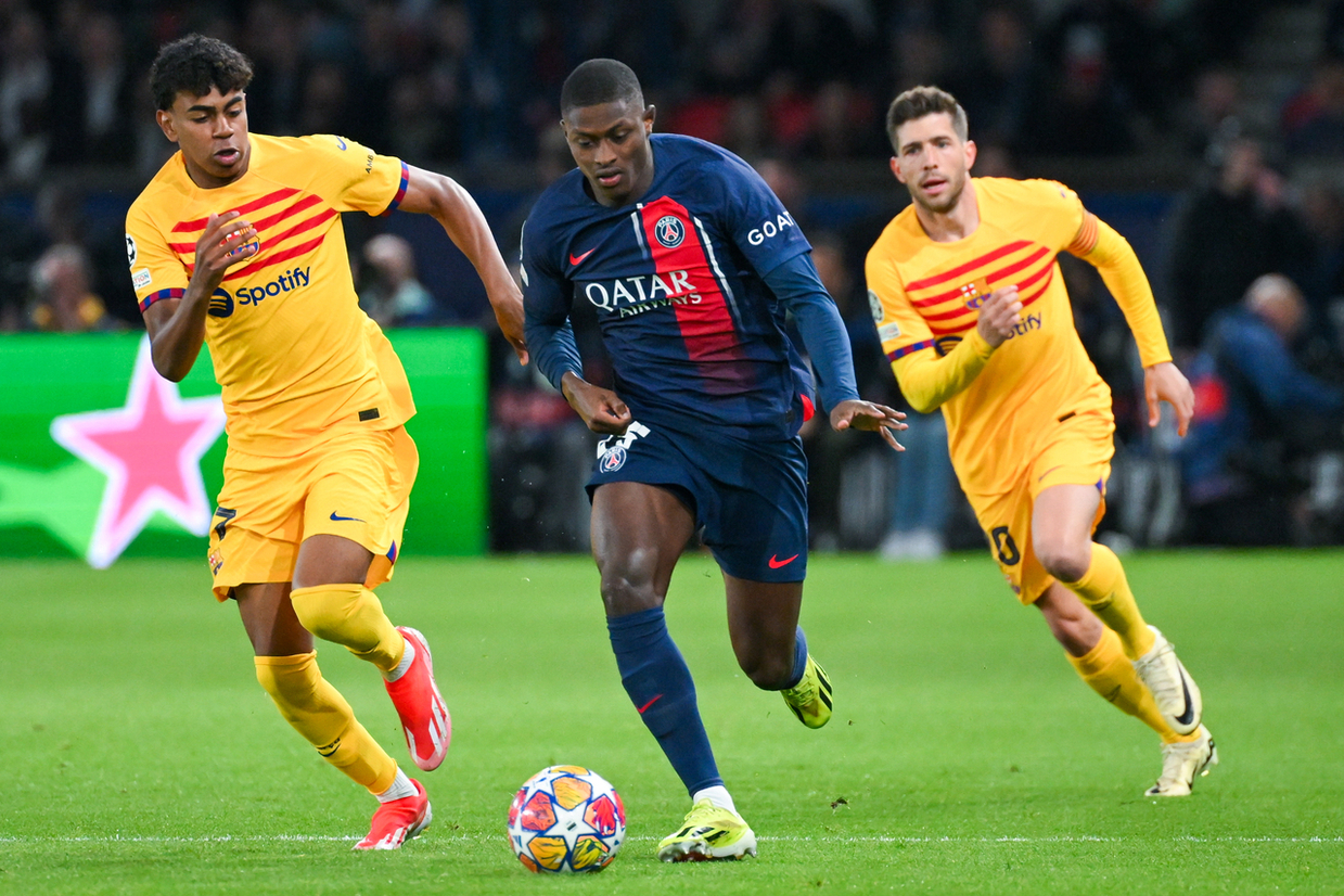 Barça x PSG tem duelos de melhores do mundo