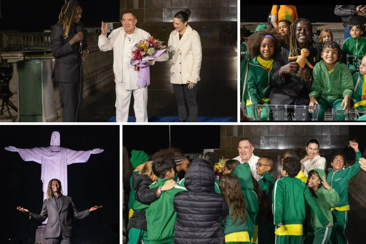 Cristo Redentor ilumina 40 anos do ‘Criança Esperança’