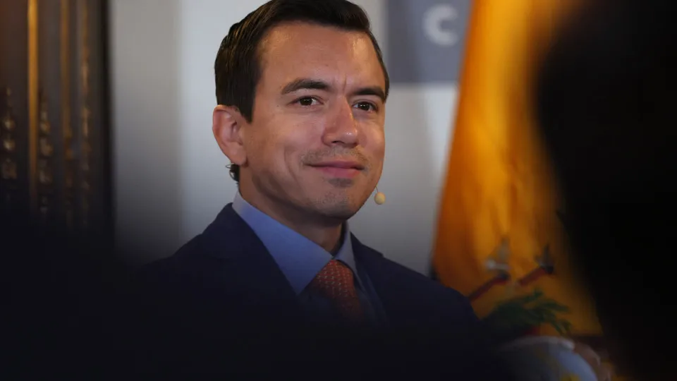 Daniel Noboa, presidente do Equador, é alvo de atentado