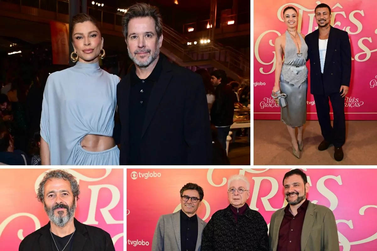 Festa de ‘Três Graças’ tem elenco estrelado em peso