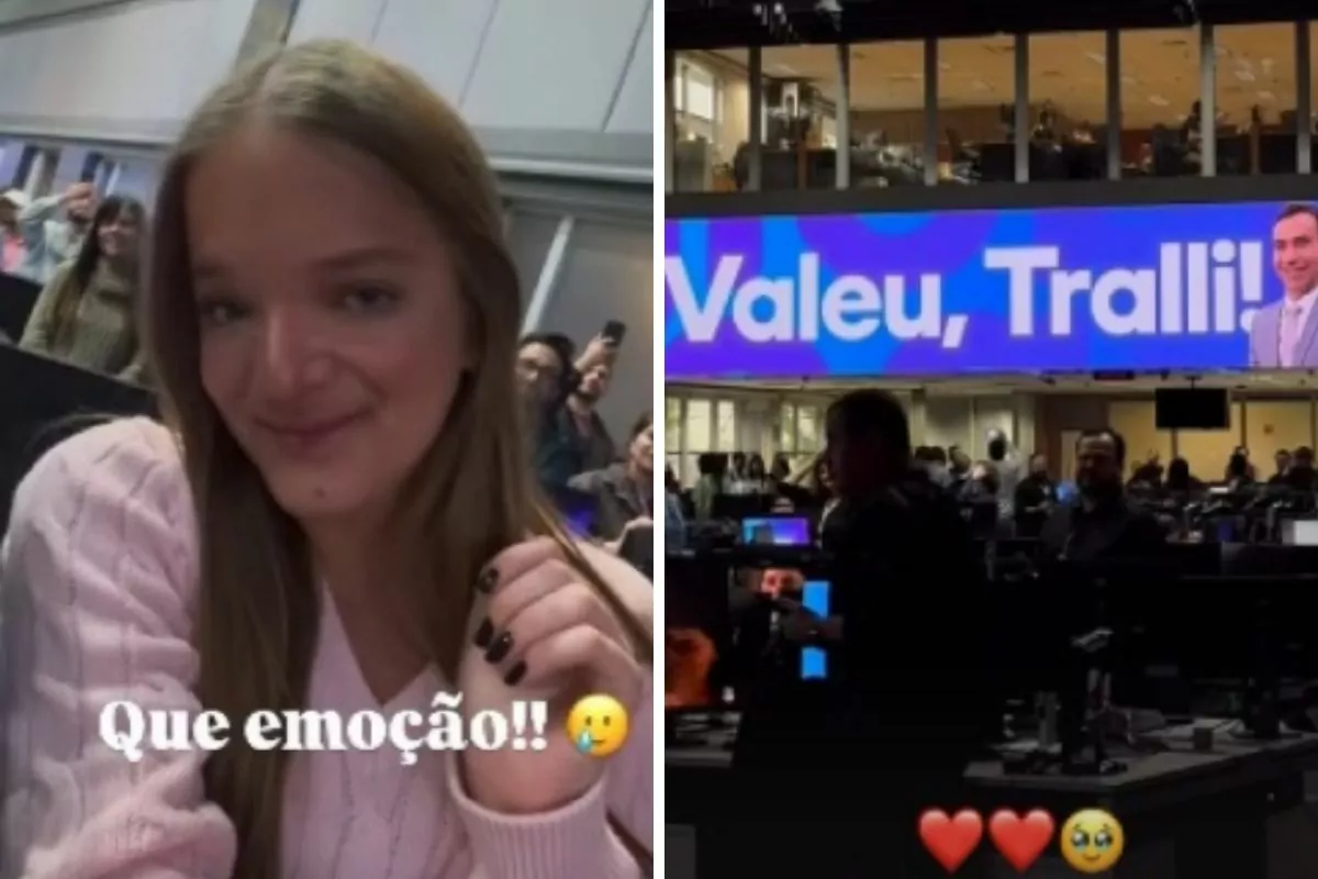 Rafa Justus mostra bastidores da despedida de César Tralli do JH