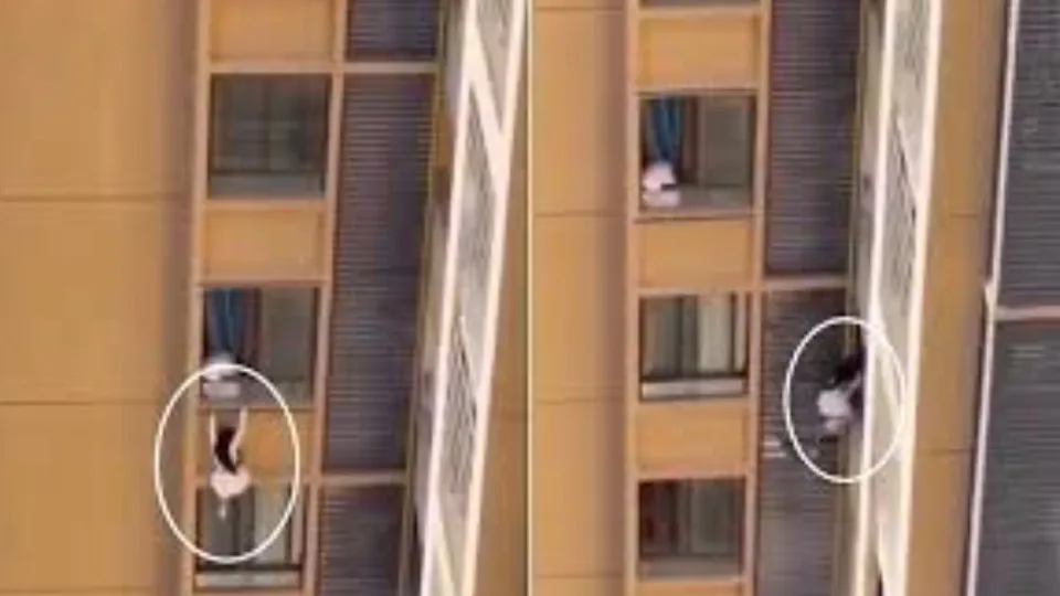 ‘Amante’ foge pela janela do 10º andar e vídeo viraliza
