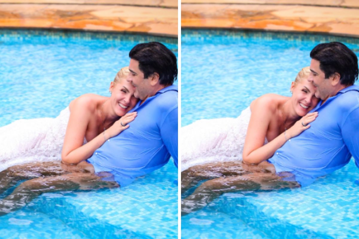 Ana Hickmann comemora data comemorativa inusitada com Edu Guedes