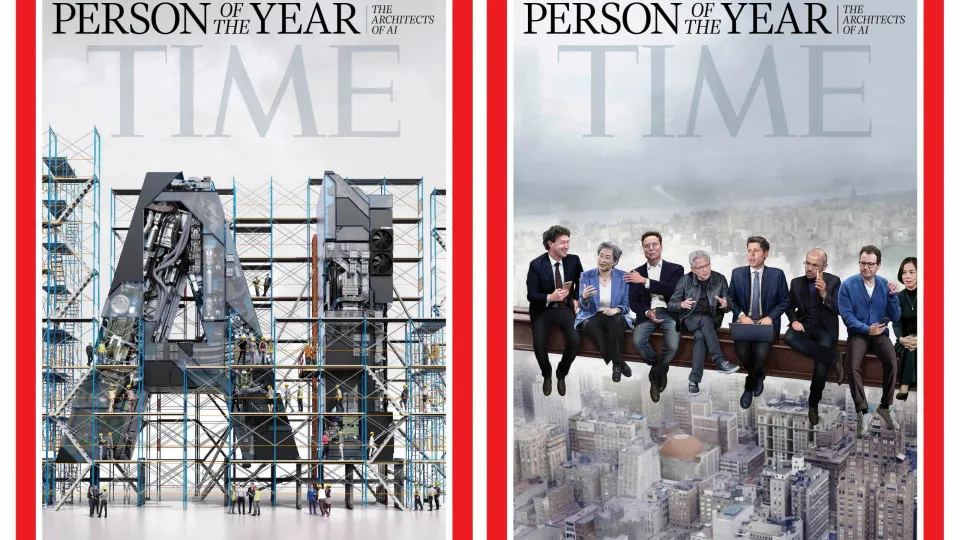 ‘Arquitetos da IA’ eleitos a Pessoa do Ano de 2025 pela Time