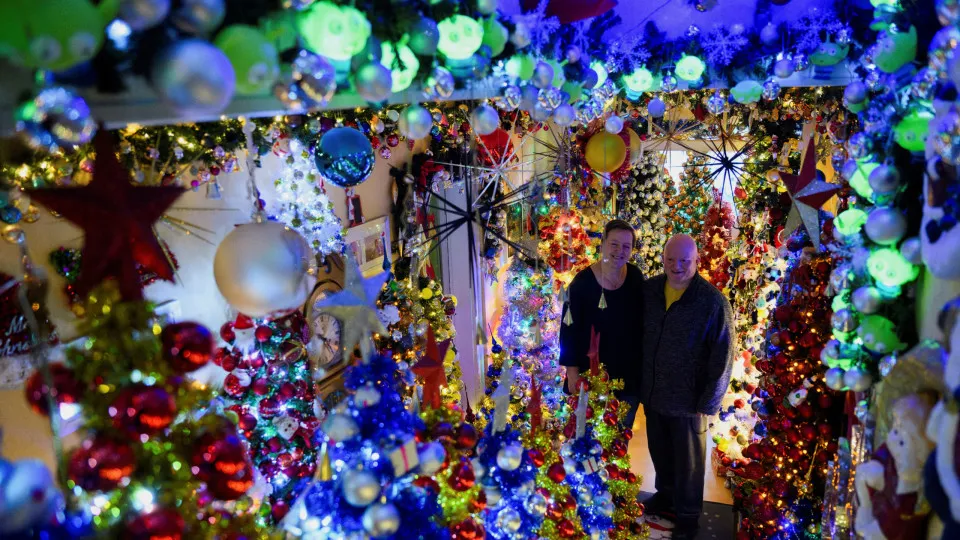 Já montou a sua? Casal bate próprio recorde com 621 árvores de Natal