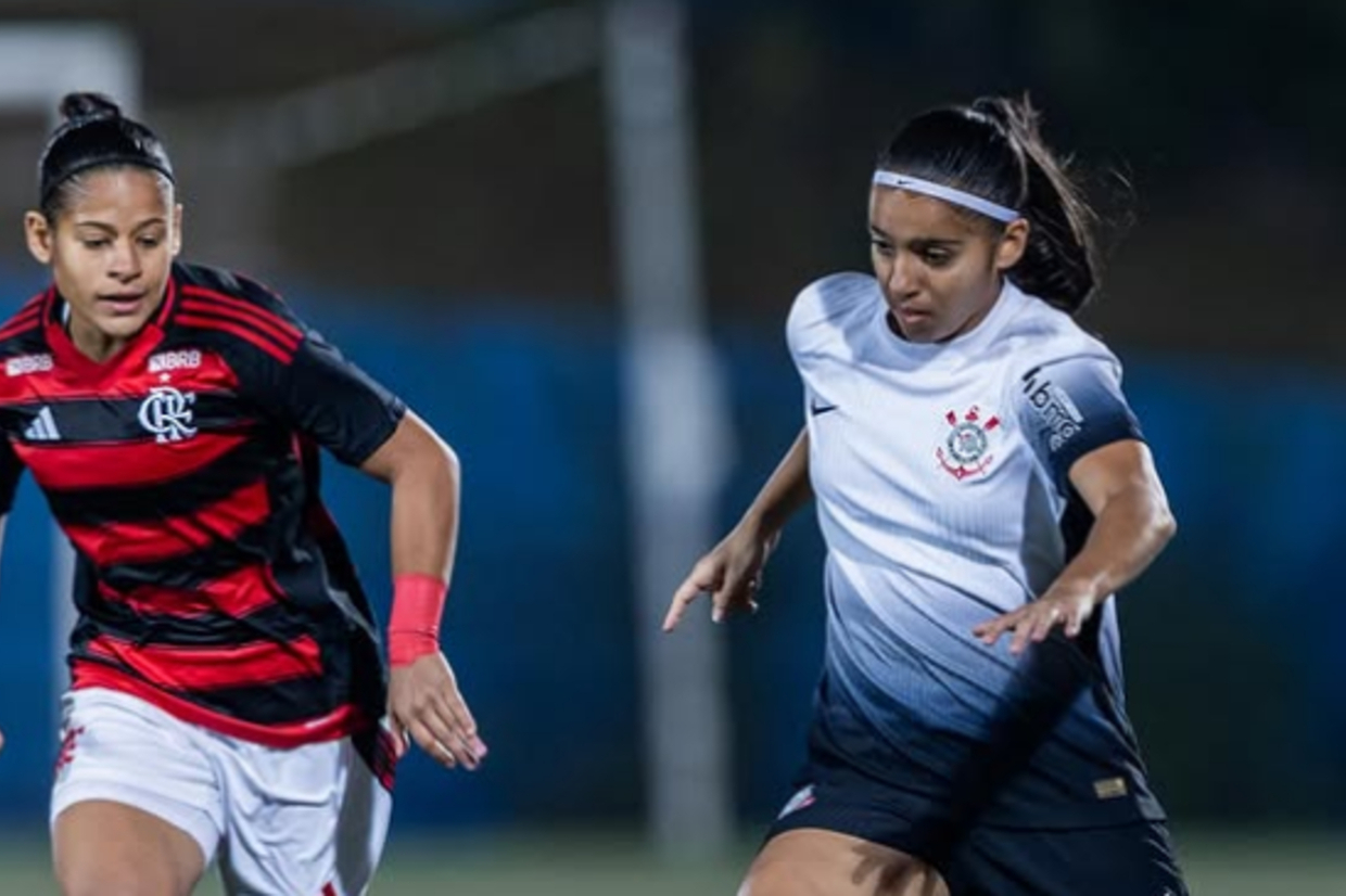 Jogo brigado pela Copinha Feminina entre Corinthians e Flamengo acaba empatado