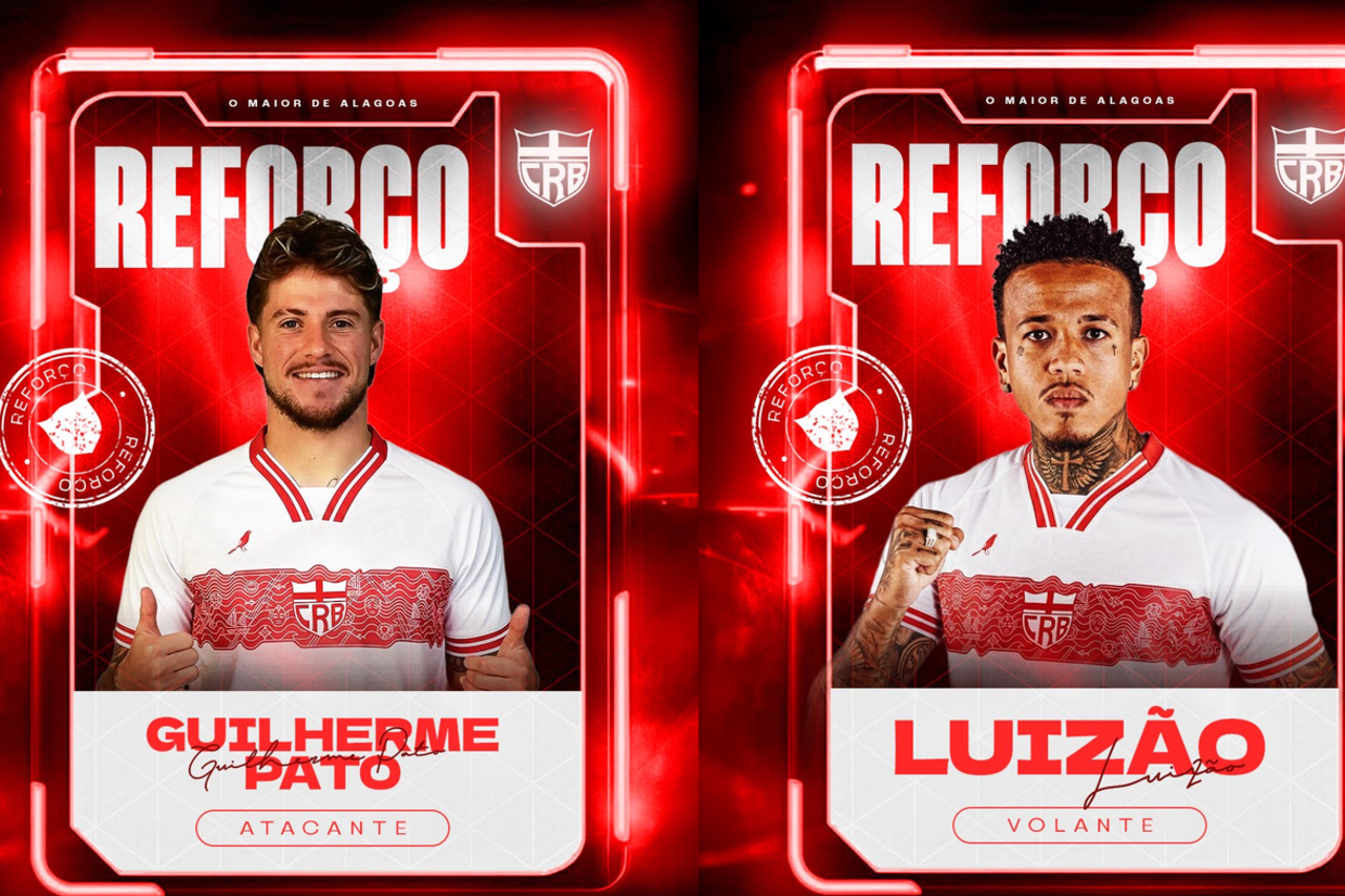 Luizão e Guilherme Pato são reforços do CRB