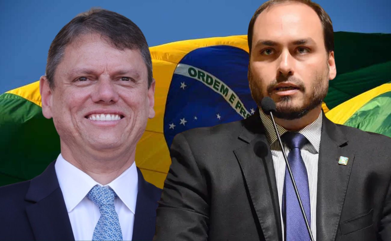 Carlos Bolsonaro e Tarcísio almoçam e reforçam laços