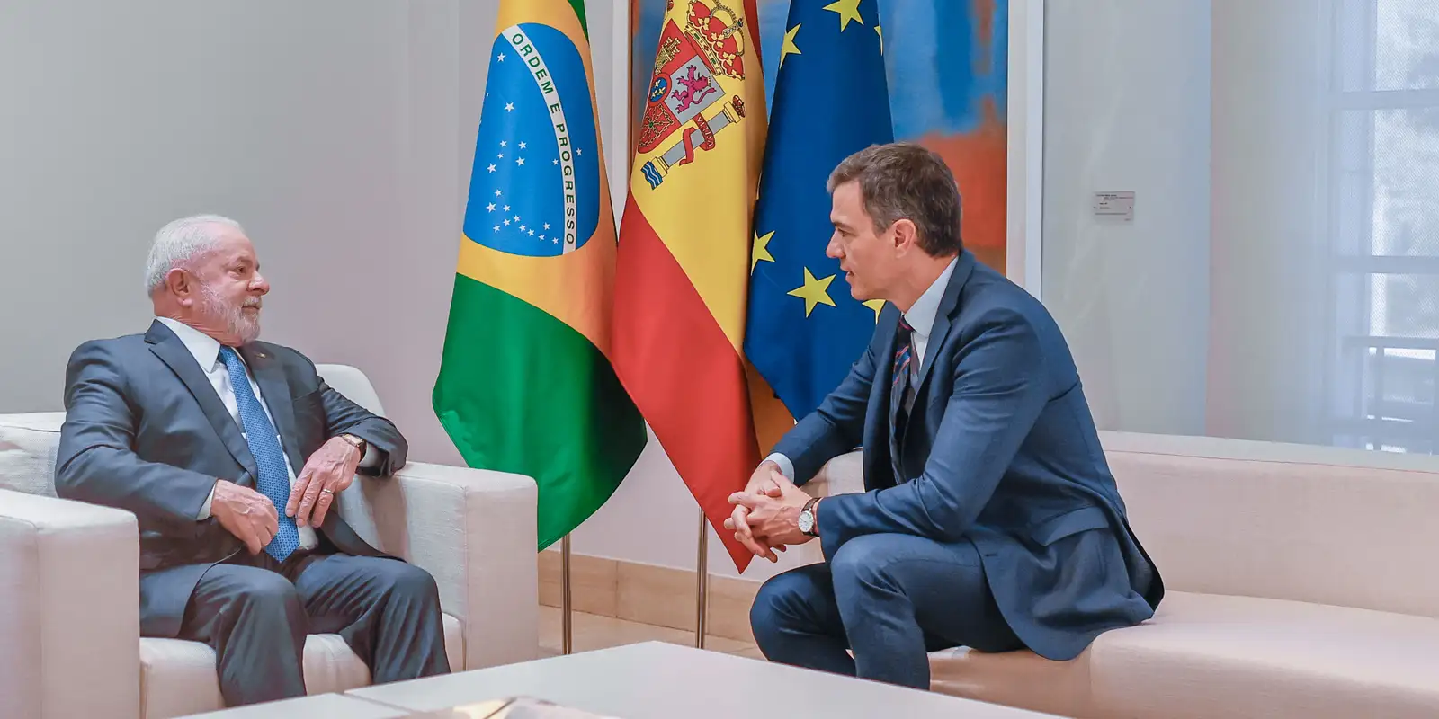 Lula agradece a Sánchez por apoio sobre acordo com UE